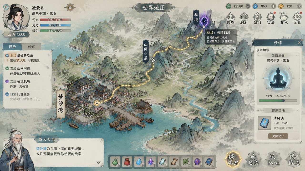 谪仙索欢录 角色路线 资料图 5
